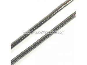 Non magnetic Hematite Beads, Rondelle, different size for choice & Customized, Hole:Approx 1mm, Length:Approx 15.7 Inch, Approx 400PCs/Strand, Sold By Strand